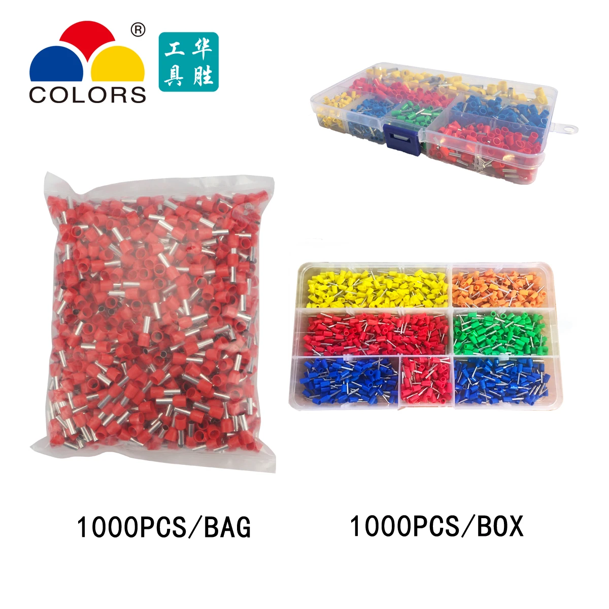 1000 шт. VE0508 трубчатый провод соединитель холодного давления электрические клеммы