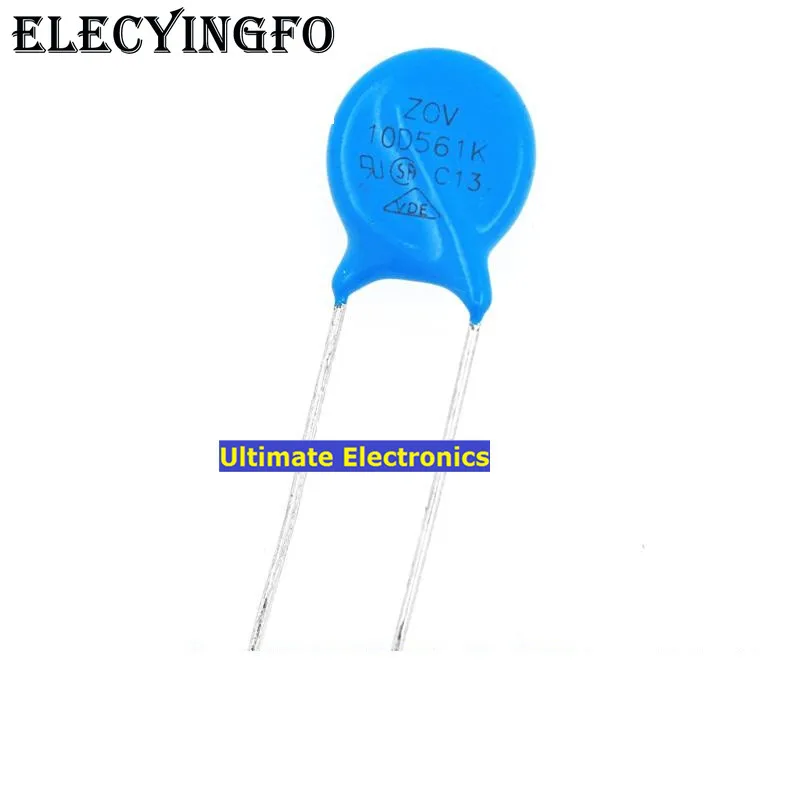 

50pcs Varistors 10D561K 560V Metal voltage dependent resistor