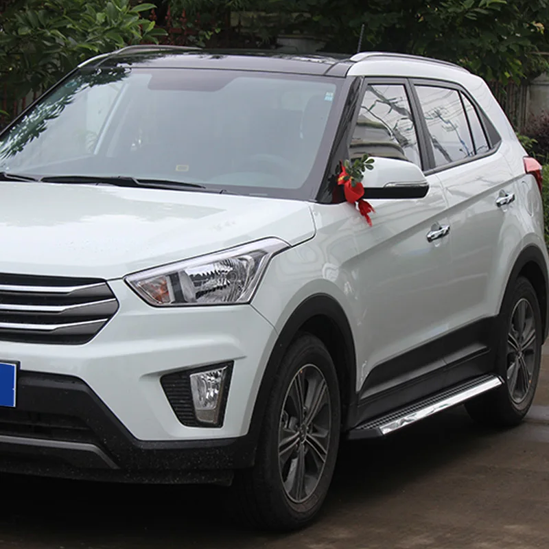 Боковой шаг Беговая доска боковой бар для HYUNDAI IX35 к IX25 SANTAFE TUCSON GRAND SANTAFE, высокое качество, сверхмощный