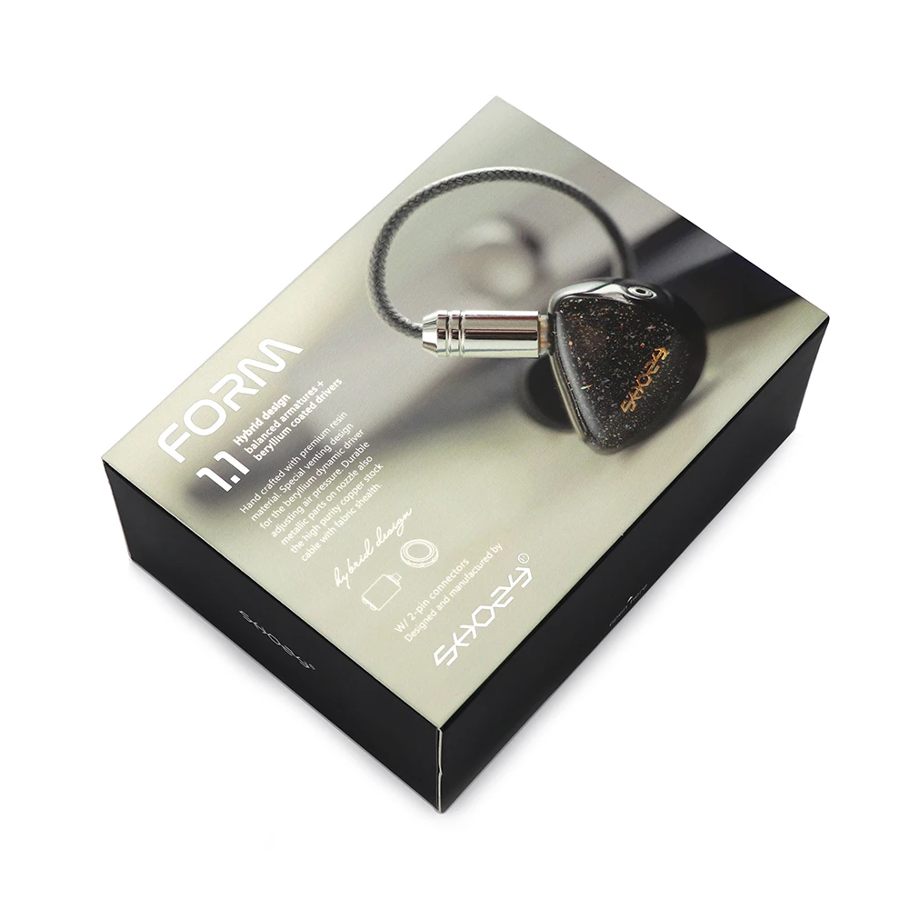 Shozy Form1.1 1BA + 1DD гибридные наушники вкладыши с двойным драйвером Динамический