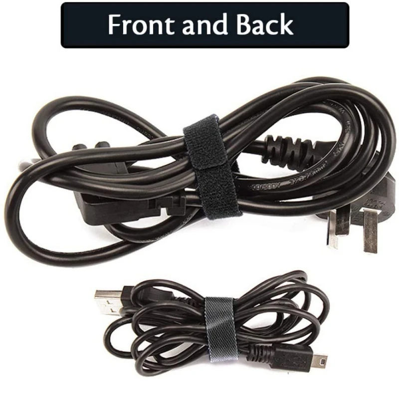 100 шт. многоразовые регулируемые завязки липучки из микрофибры|Кабельные стяжки|