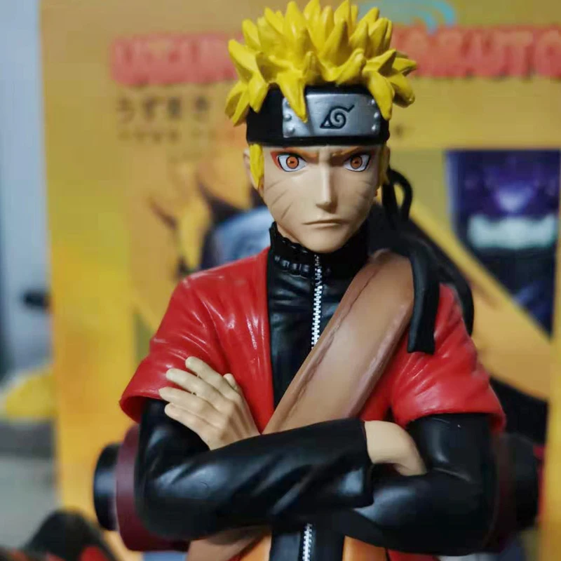 

Uzumaki Naruto Sage Mode Action Figure Toys Naruto Shippuden Anime Figurine With Frog Collectible Model Toy Doll 220mm