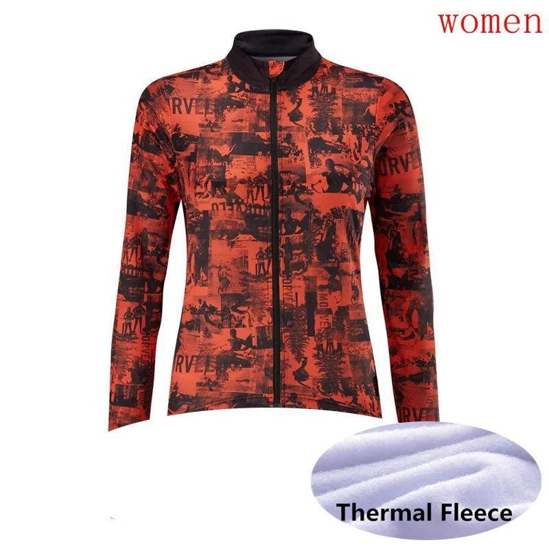 

Pro для женщин Morvelo велосипедной команды Джерси Зимняя одежда с длинным рукавом велосипед Термальность флис Ropa богемный комплект, Roupa De Ciclismo ...