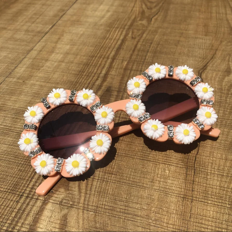 ZAOLIHU 2020 Summer Flower Kids Sunglasses Small Round Baby Sun Glasses Colorful Children Eyeglasses UV400 Cute Daisy Eyewear | Аксессуары