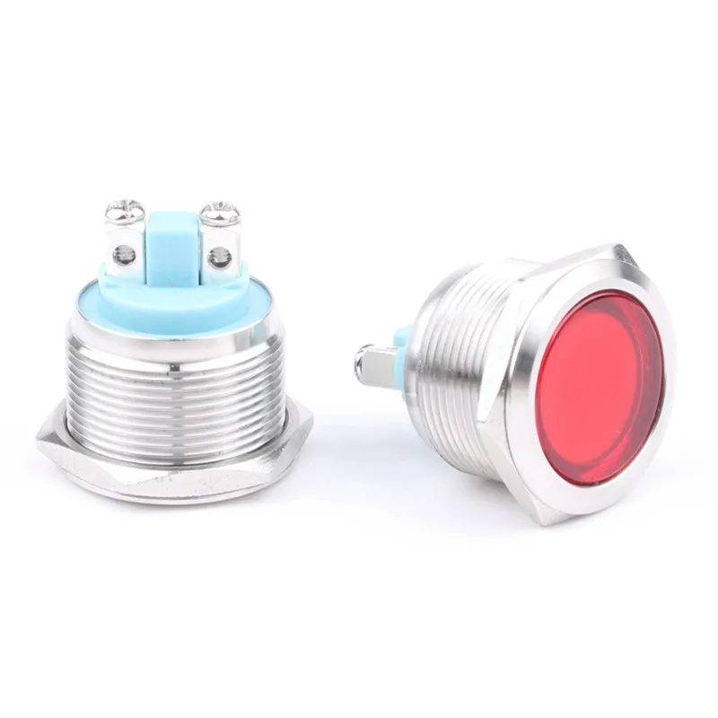 22 мм фонасветильник сварочные ножки винтовые 3 в 5 В 6 12 24 48 110 220 цветной