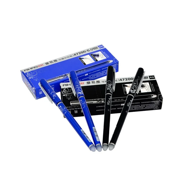 3 шт./партия 0 5 мм чернилами гелевая ручка обучения основы темно синий черный