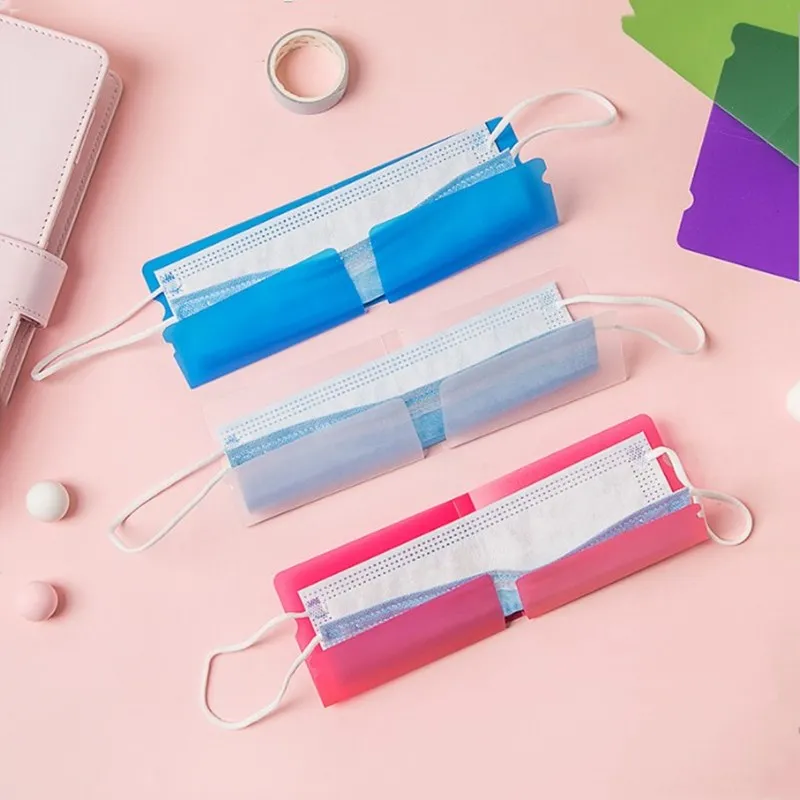 

1PC New Mask Storage Box Disposable Mask Child Storage Clip Container Mask Storage Case Dust-proof Storage Organizer