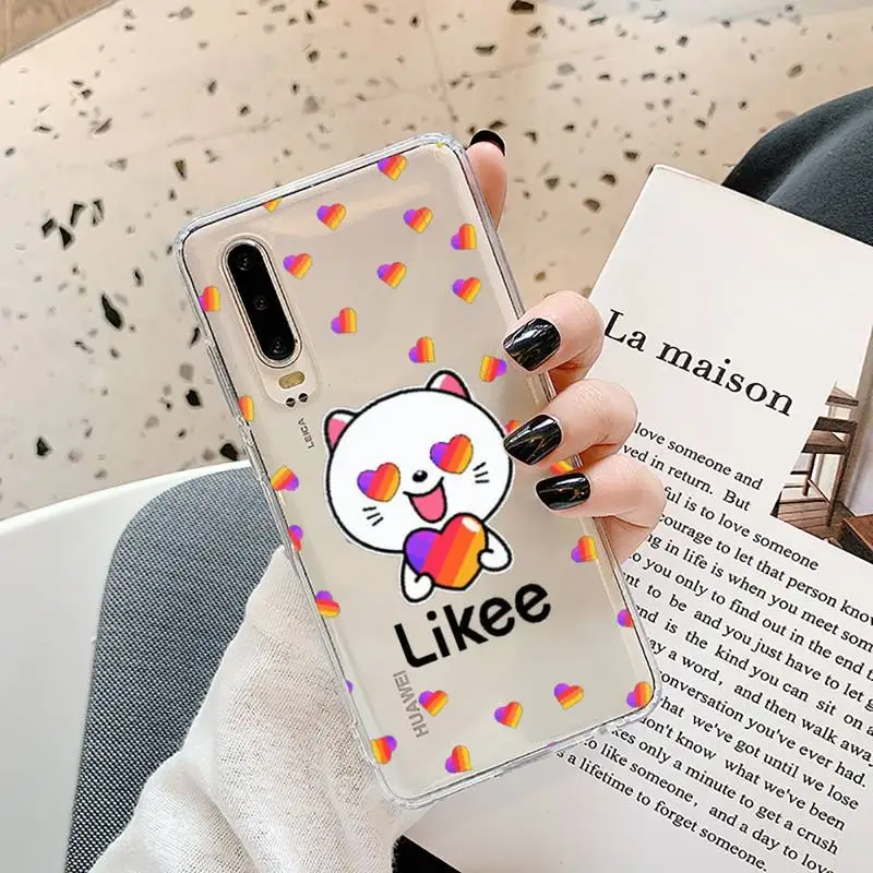 

likee-2 Phone Case Transparent for Samsung A71 S9 10 20 HUAWEI p30 40 honor 10i 8x xiaomi note 8 Pro 10t 11