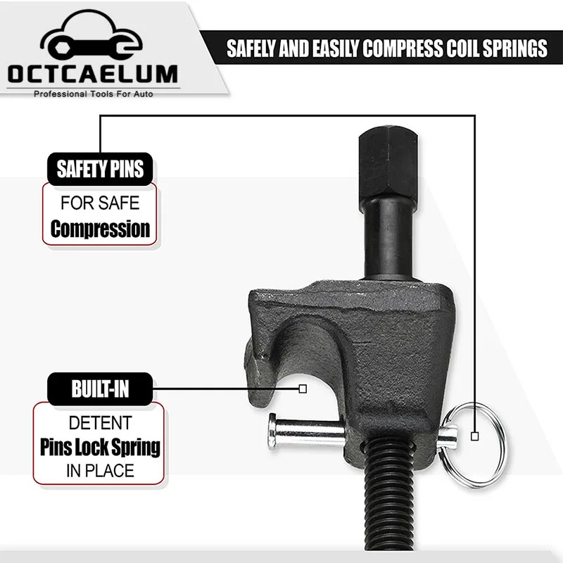 Пружинный компрессор Macpherson Strut набор инструментов с предохранительными