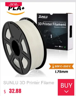 SUNLU PLA нить для 3d принтера 1,75 мм 1 кг нить из полимолочной кислоты измерительная точность+/-0,02 мм 26 цветов расходный материал для печати