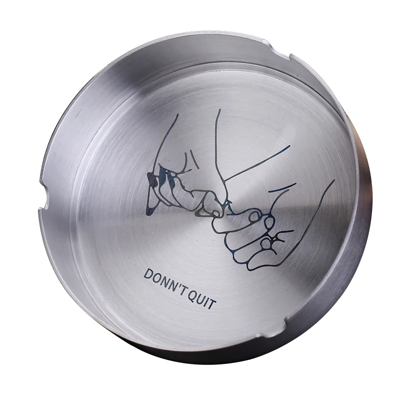 Пепельница из нержавеющей стали металлический поднос для золы круглые