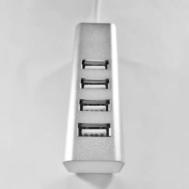 Идеально Портативный 4 портовый концентратор USB 2 0 Plug and Play ультратонкий usb для