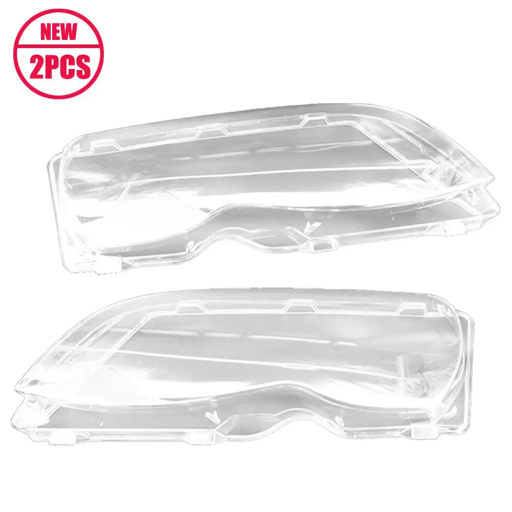 

2Pcs Headlight Lens Plastic Cover For BMW E46 4D 320i/ 325i/ 325xi/ 330i/330xi for Head light lamp Lens Headlight Cover Shell