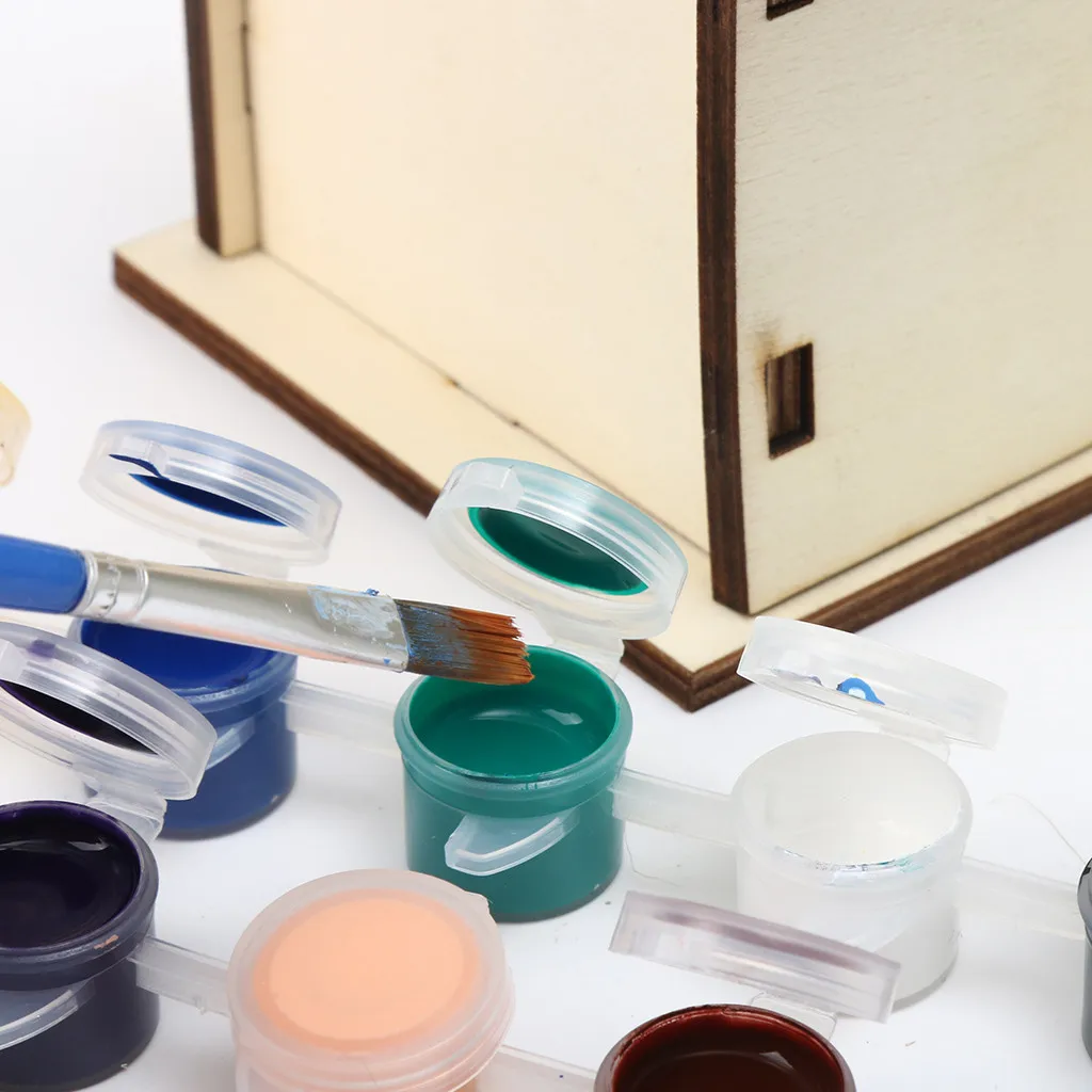 Деревянная кормушка для птиц подвесная украшения сада Шестигранная форма с