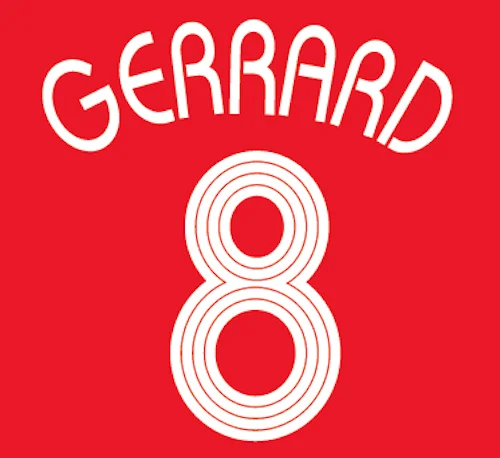 2008 г. НАМА UCL Champions #8 Gerrard #14 Alsonso #9 Fowler тепловая печать футбол|Заплатки| |