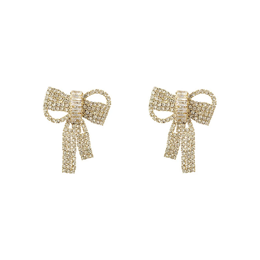 

South Korea Earrings Cute Romantic Fashionable Originality Design Bowknot Shape Stud Earrings Women Fine Jewelry Gift