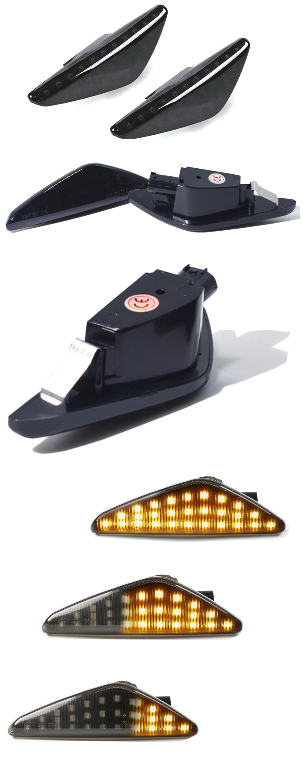 

Car LED Side Marker Repeater Indicator Lamp for BMW X3 X5 X6 F25 E70 E71 E72 Dynamic Turn Signal Light