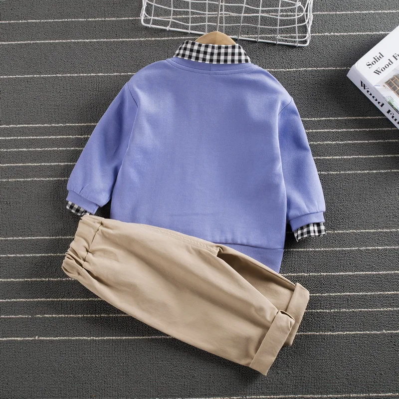 

Kids Fashion Clothes Baby Cotton Long Sleeves Shirts + Pants +Jacket Autumn Children Boy Girl Clothing Sets