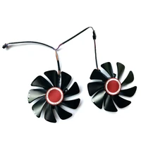 new double ball 95mm 4pin rx580 cooling fan cf1010u12s for xfx his amd radeon rx 580 590 rx580 rx590 graphics card cooling fans