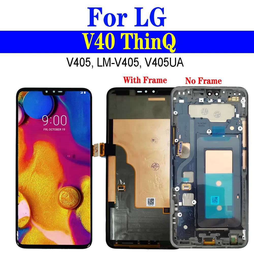 Экран 6 4 дюйма V40 с рамкой для LG ThinQ экран мобильного телефона ЖК дисплей V405 LM 405
