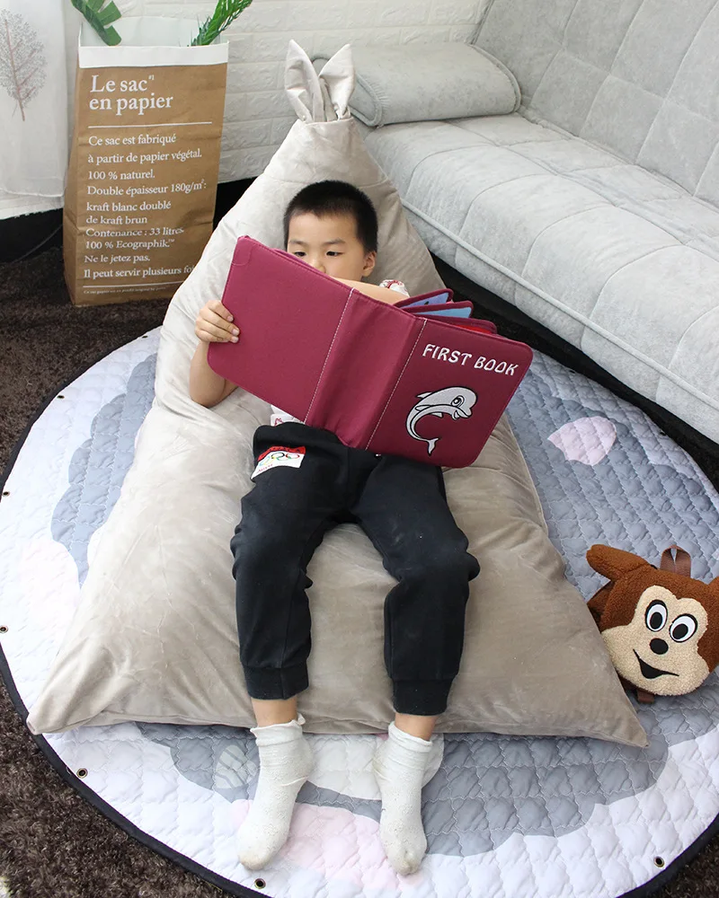 Мягкое теплое детское кресло Детский мягкий органайзер и мешочек кролик Детская