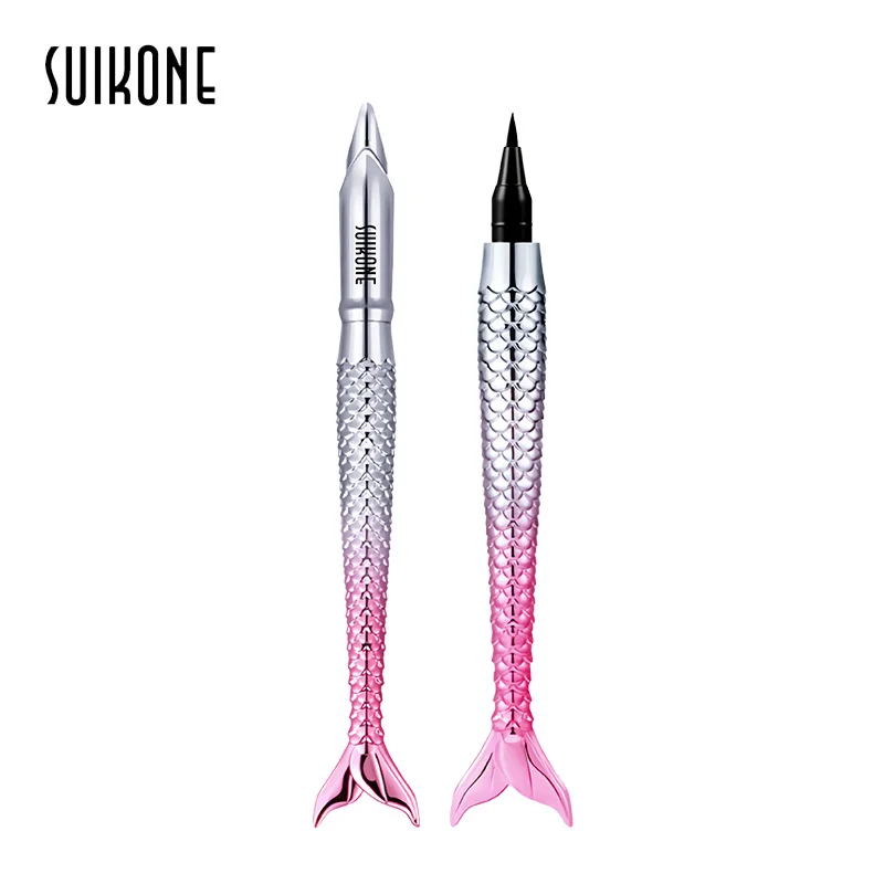 

Suikone Mermaid Black Liquid Eyeliner Waterproof Long-lasting Quick Dry Make Up Women Comestic Eye Liner Beauty Makeup