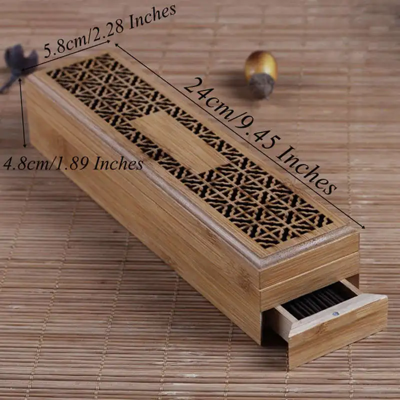 ABLA ладан горелка подставка для ароматических палочек с ящиком Joss-Stick Box полый ароматерапия Zen лежа курильница для дома и офиса Чайный домик