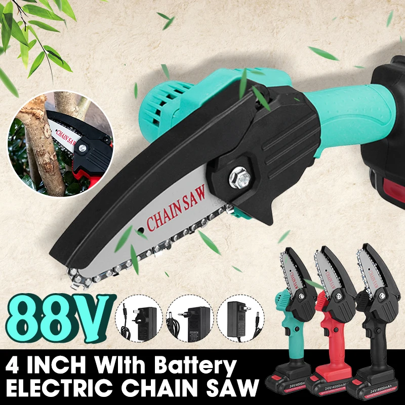 

550W Mini Pruning Saw Electric Chainsaws Removable For Fruit Tree Garden Trimming With Lithium Battery One-Handed