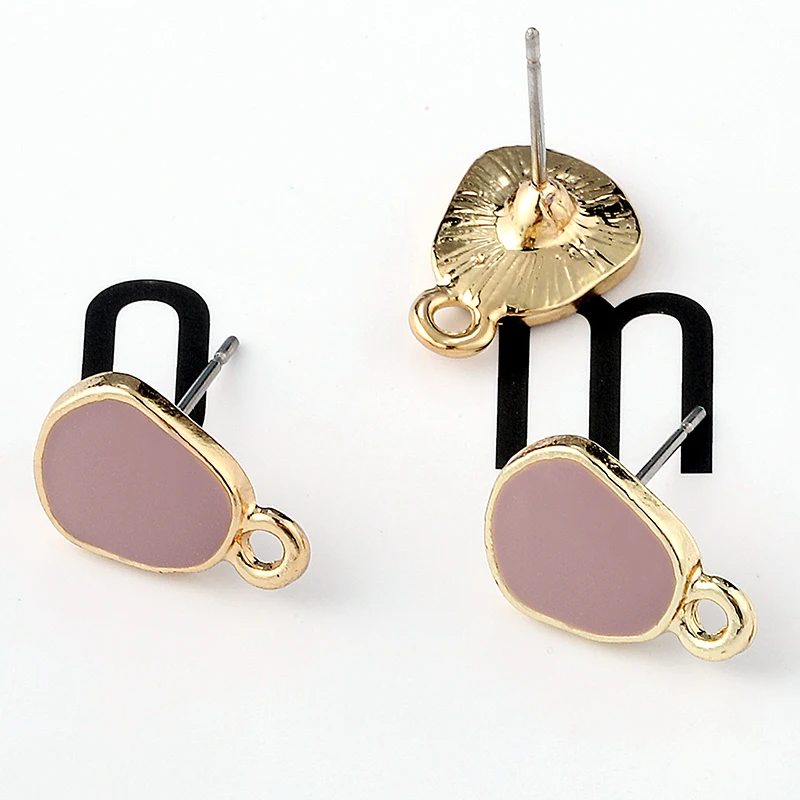 4 шт. 14х10 мм металлическая треугольная основа для сережек фурнитура изготовления