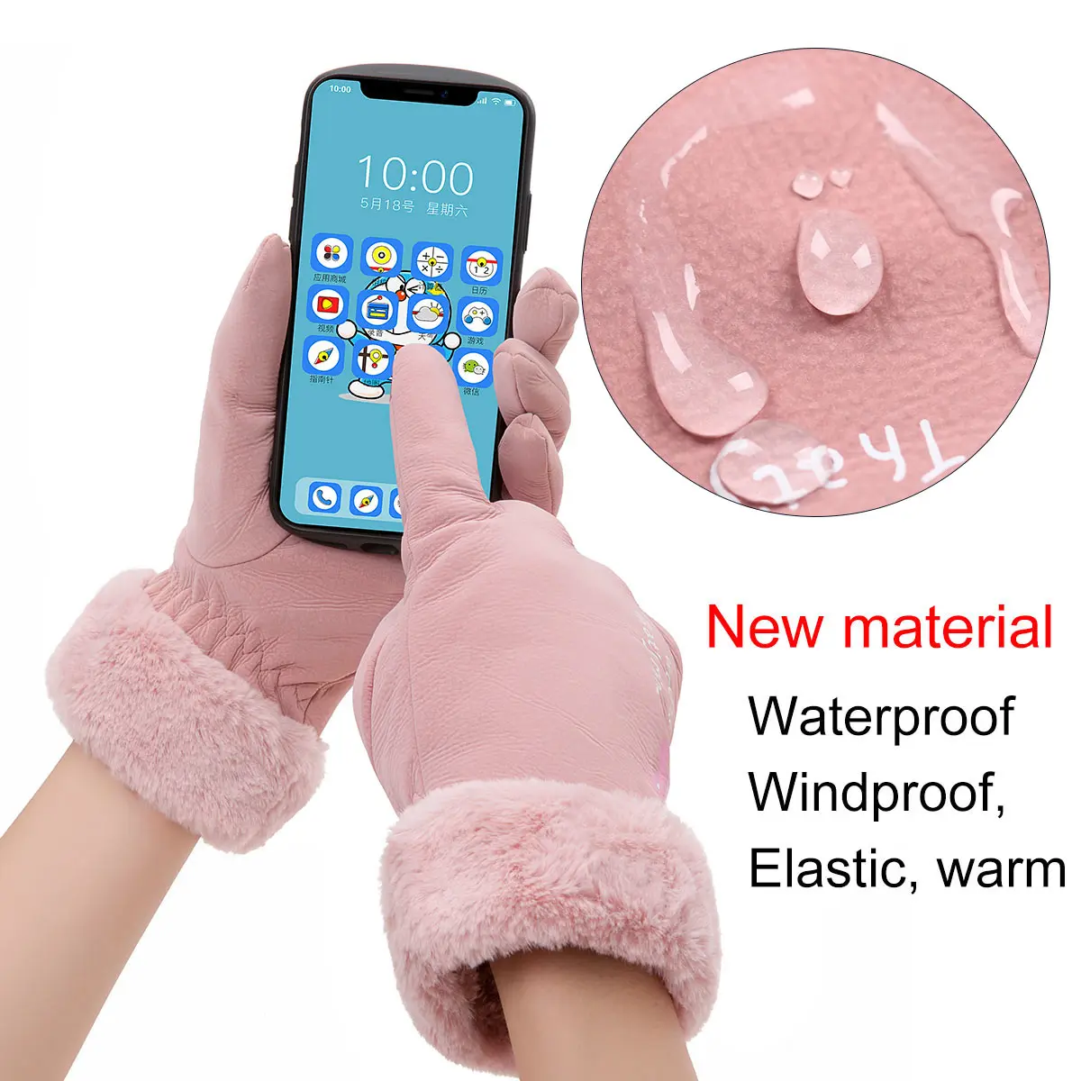 IWINTER женские зимние перчатки с сенсорным экраном водонепроницаемые на открытом