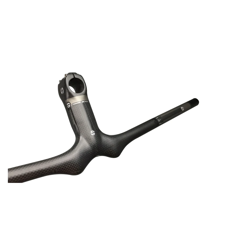 TOSEEK углеродное волокно для велосипеда руль MTB горный велосипед интегрированый