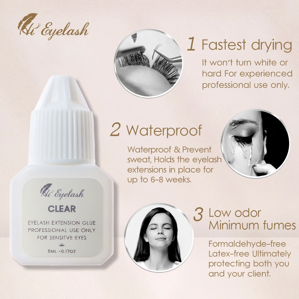 Клей для ресниц 5 мл клей профессионального наращивания накладных частная