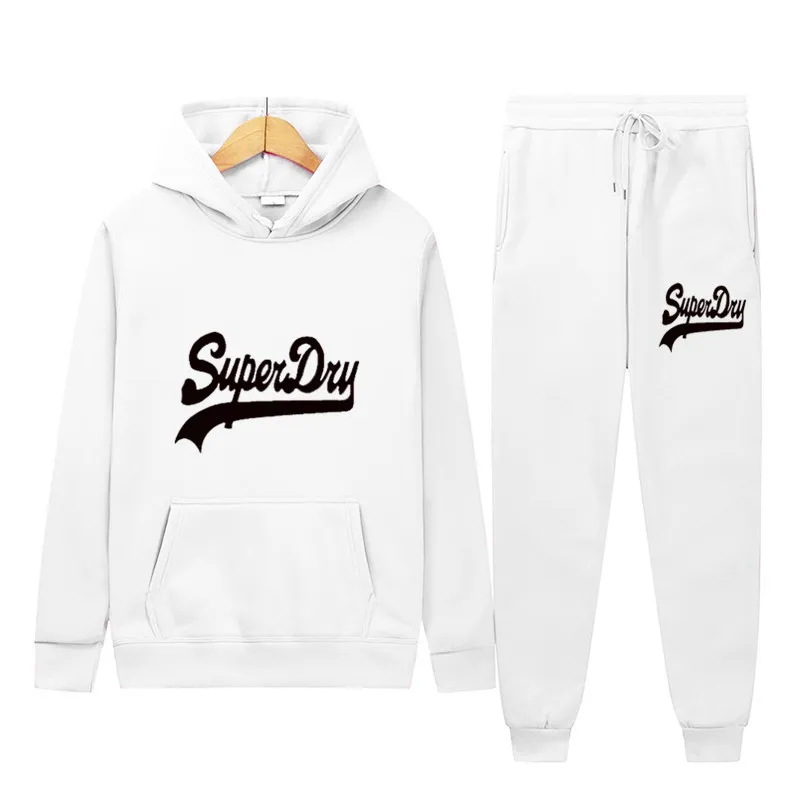

2021 Spring And Autumn Sports Men's Hoodie + Sweatpants Suit Fashion Trend Suit Men And Women Hip-Hop Pullover S-XXXL