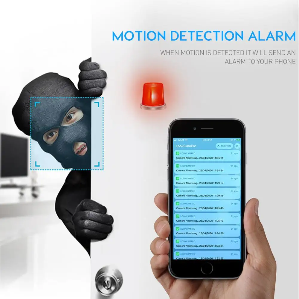 Беспроводная мини камера для домашней системы безопасности 1080P с Wi Fi|Компактные