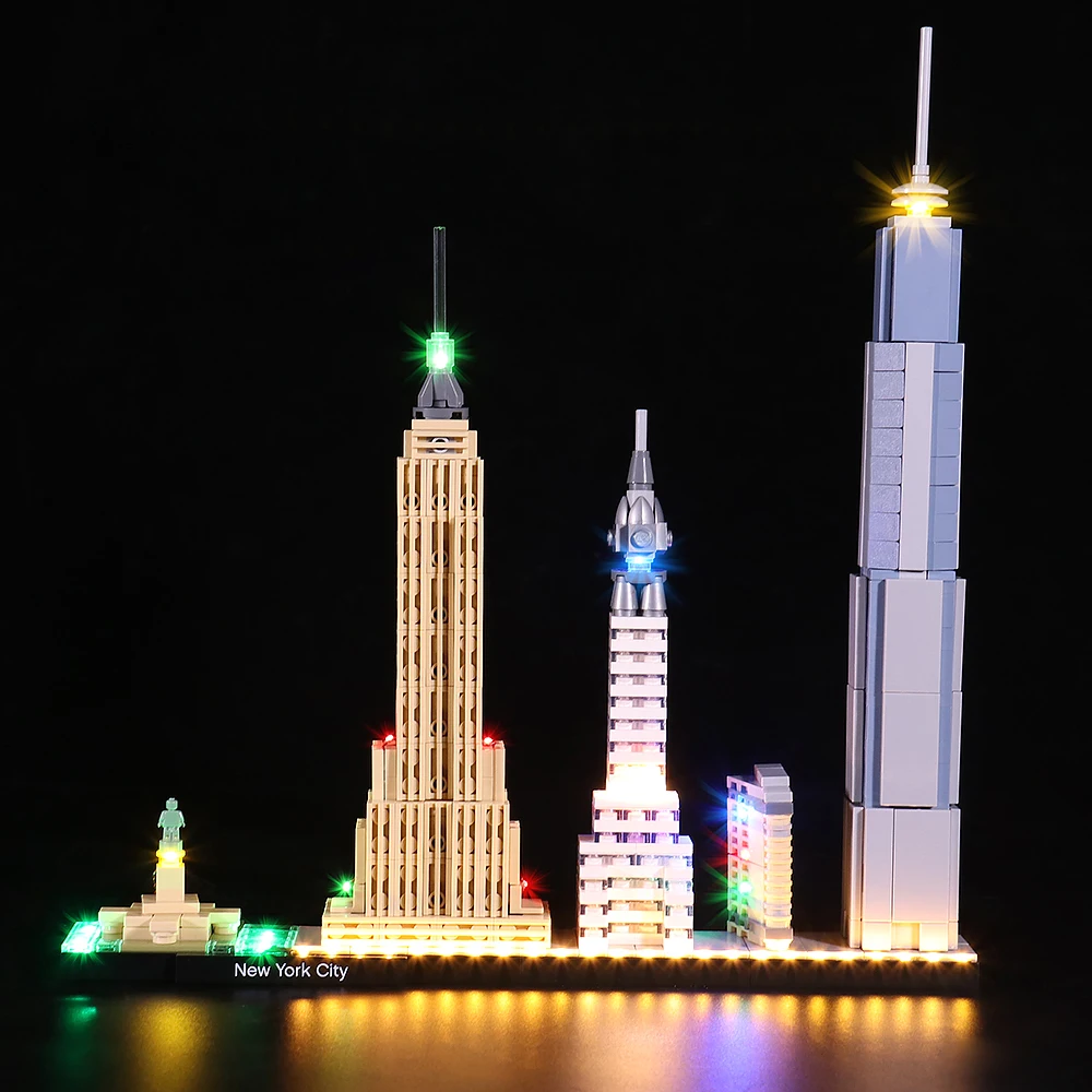 

Led Light Compatible for LEGO 21028 Skyline New York City Architecture Light Kit Building Blocks Toys Only Light No Blocks