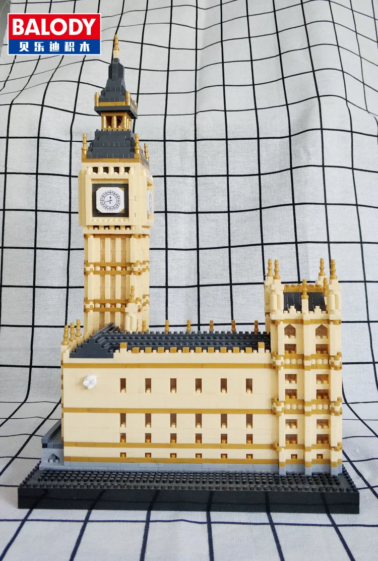 

Balody London Big Ben Architecture 3D Model DIY Diamond Mini Building Blocks Bricks Educational Toys for Children Gifts