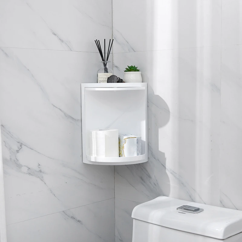 HOT-Bathroom 360 Degree Rotating Shelf Kitchen Toilet Corner Bathroom Storage Rack Cabinet Multi Layer | Дом и сад