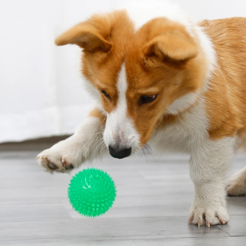 

3 Pcs/Set Dog Sniffing Training Puzzle Plush Toy Eggplant Shaped Chewing Squeaks W0YF