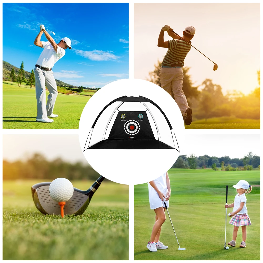 Satin Al 2M Golf Kafes Uygulama Net Eğitim Kapalı Açık Spor Golf Egzersiz Taşınabilir Golf Eğitim çadırı Ekipmanları Bahçe Eğitmen