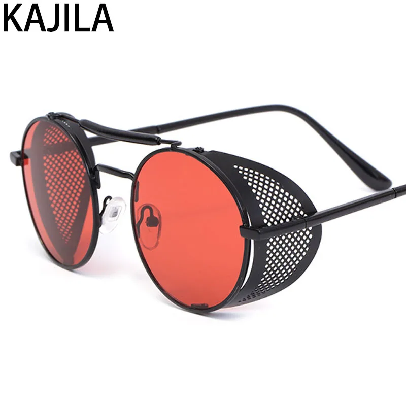 Роскошные дизайнерские ретро стимпанк Солнцезащитные очки для мужчин