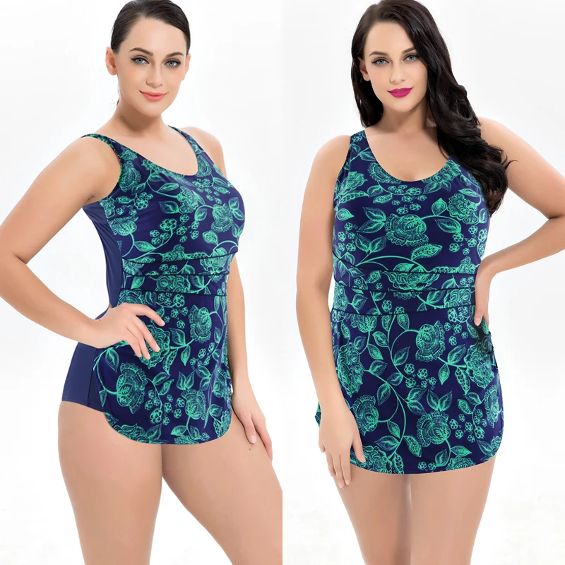 Сексуальный цельный купальник женский большого размера платье пуш ап монокини