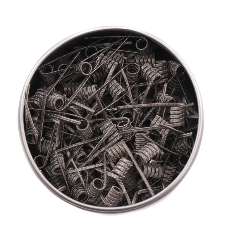 Новинка XFKM NI80 A1 SS316L 100 шт./лот предварительно собранная спираль MTL ALIEN V2