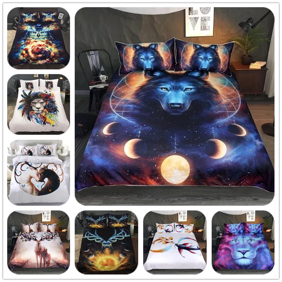 

Комплект постельного белья с изображением героев мультфильмов и животных