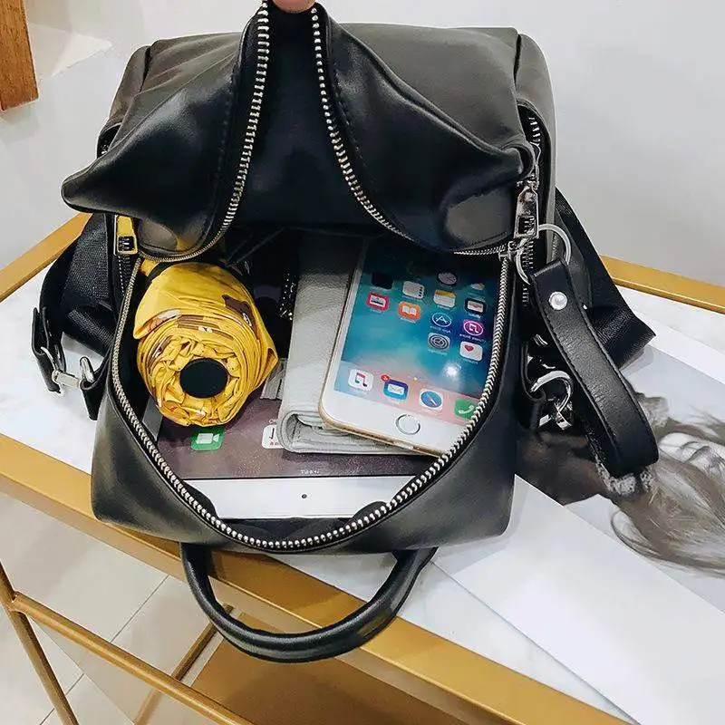 

2021 Women Backpack Female New Shoulder Bag Multi-purpose Casual Fashion Ladies Small Backpack Travel Bags For Girls Backpacks