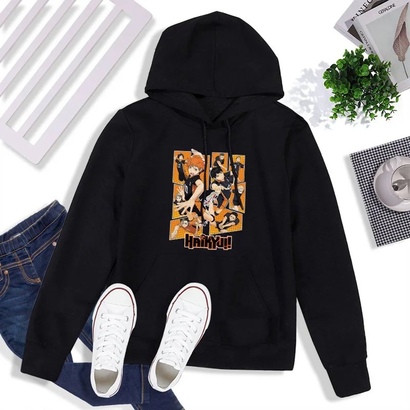 

Anime Haikyuu Hoodies Sweatshirts Men/women Hip Hop Streetwear Hoodie Anime Hoodies Men's Sweatshirts