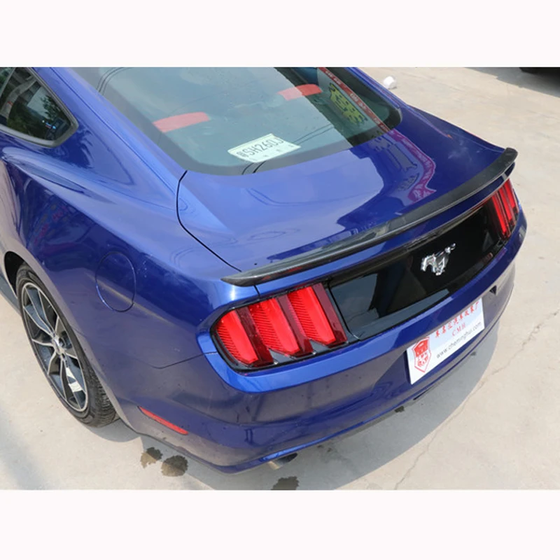 Чехол из углеродного волокна для Ford Mustang 2015 2016 2017 Auto Racing Car Styling Tail Lip Wing|Спойлеры и
