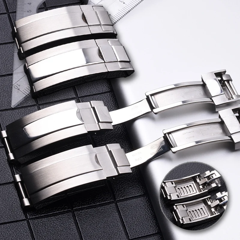 

Metal Band Clasp For Rolex DAYTONA SUBMARINER GMT Series Buckle Watch Accessories Stainless Steel Fine-tuning Pull Button Clasp