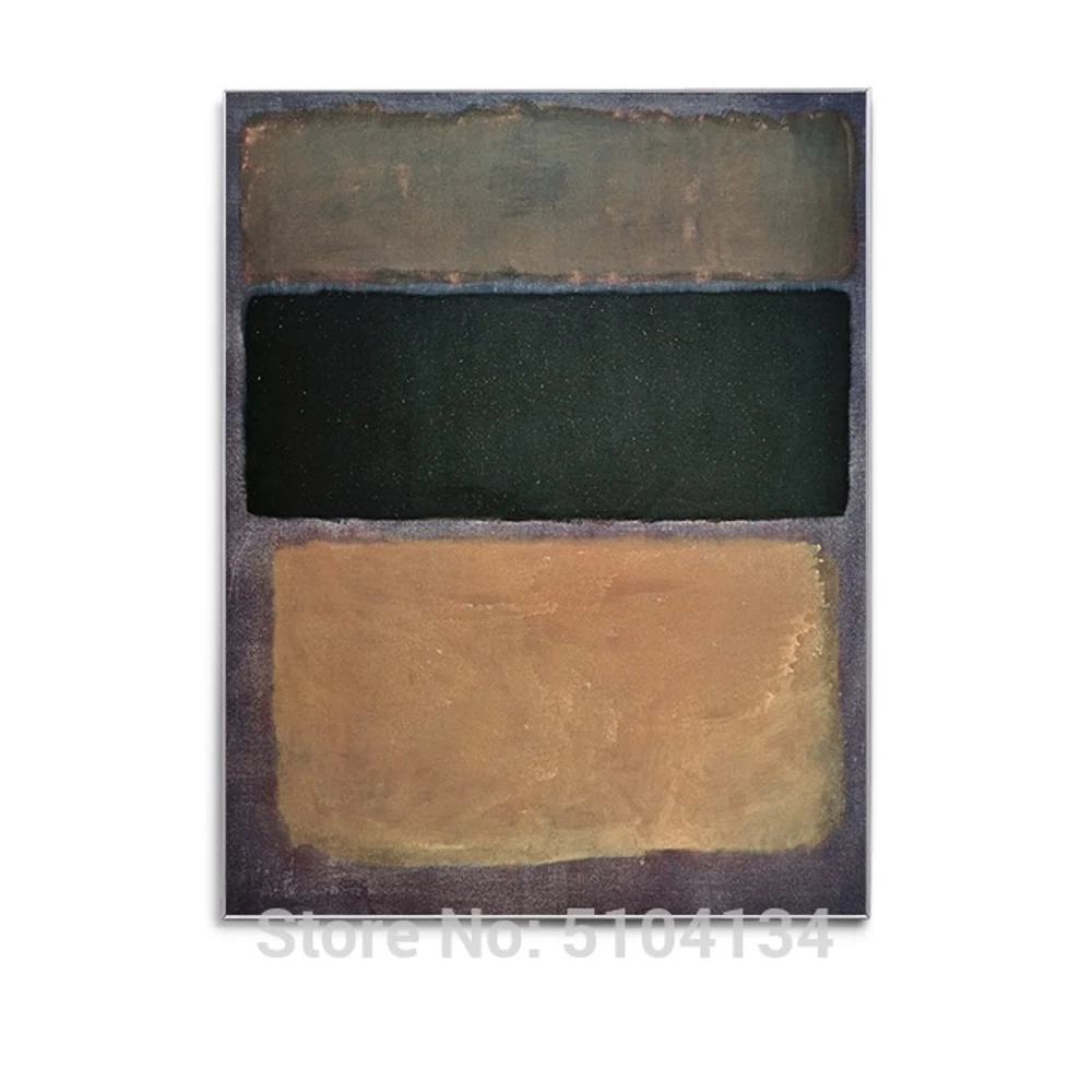 Известная ручная роспись маслом Марка Ротко фокус цветной блок современный