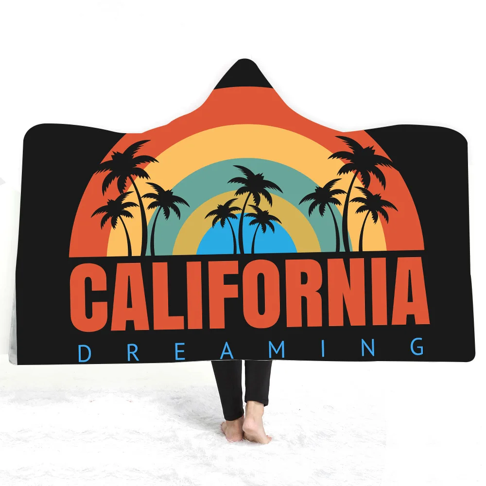 Ретро Сексуальное Женское одеяло с капюшоном женское индивидуальное пляжное в