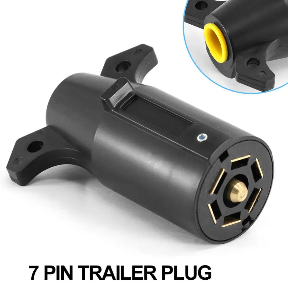 7-hole Trailer Plug Blade Circular Connector RV Parts 12V Towbar Tow-trailer End Supply for Your Caravan and Truck. | Автомобили и